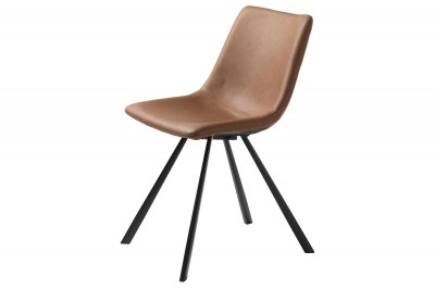 Dizajnová stolička Claudia svetlohnedá