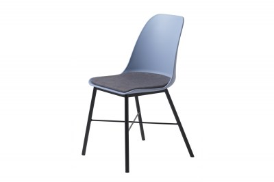 Dizajnová stolička Jeffery matná modrá