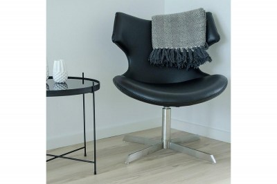 Dizajnová stolička Khloe čierna koženka