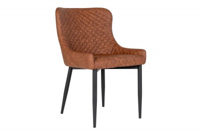 Dizajnová stolička Lapid vintage hnedá