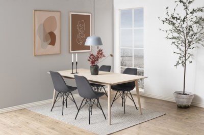 Dizajnová stolička Nasia, tmavo šedá