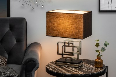 Dizajnová stolová lampa Calanthe 56 cm strieborná