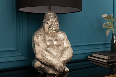 dizajnova-stolova-lampa-gorila-60-cm-cierno-strieborna-2