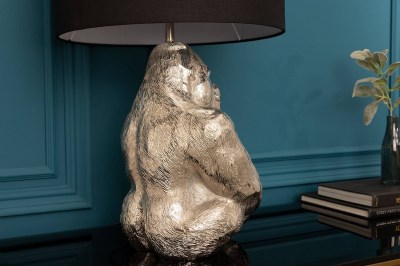dizajnova-stolova-lampa-gorila-60-cm-cierno-strieborna-3