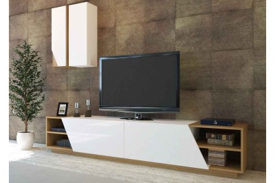 Dizajnová TV zostava Edimeia biela