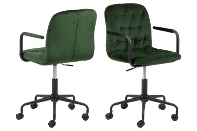 Dizajnová kancelárska stolička Zara zelená