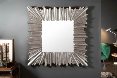Dizajnové nástenné zrkadlo Kathleen 96 cm strieborné