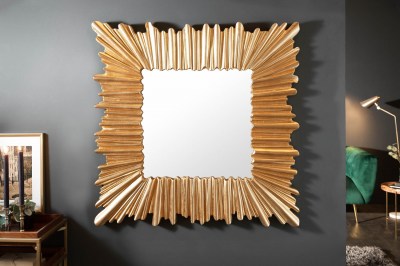 Dizajnové nástenné zrkadlo Kathleen 96 cm zlaté