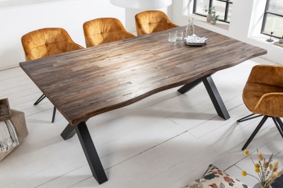 Dizajnový jedálenský stôl Evolution 200 cm hnedý / akácia