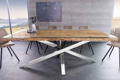 Dizajnový jedálenský stôl Shark 220 cm teak