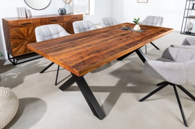 Dizajnový jedálenský stôl Yadira 180 cm hnedé mango