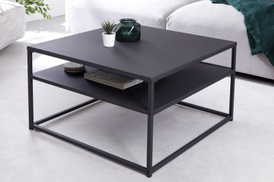 Dizajnový konferenčný stolík Damaris 70 cm čierny