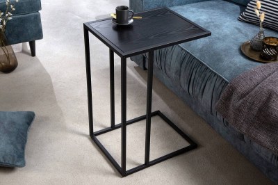 Dizajnový odkladací stolík Maille 43 cm čierny jaseň