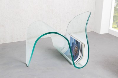 Dizajnový odkladací stolík Phantom 62 cm sklo