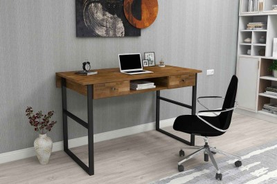 Dizajnový písací stôl Daemyn 120 cm vzor orech