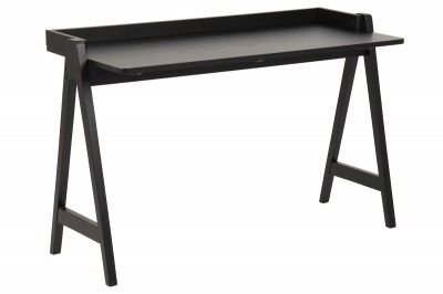 Dizajnový písací stôl Nathaly 126 cm, čierny