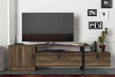 Dizajnový TV stolík Abeni 180 cm vzor orech