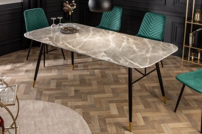 Jedálenský stôl Laney 180 cm mramor sivý