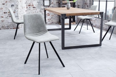 Dizajnová stolička Rotterdam Retro / sivá 