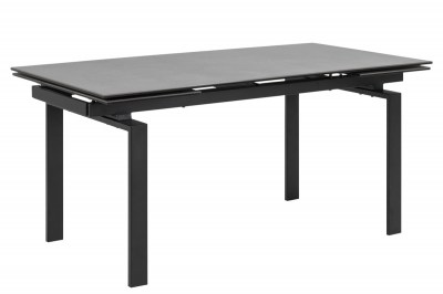 Jedálenský stôl rozkladací Neema 160/240 čierne sklo