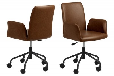 Kancelárska stolička Allison hnedá koženka