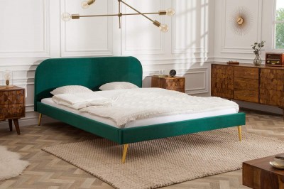 Manželská posteľ Lena 140 x 200 cm - smaragdový zamat