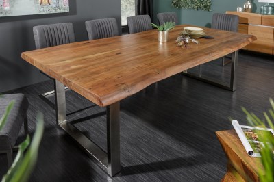 Luxusný jedálenský stôl Massive II New 200cm z masívneho Akáciového dreva Honey