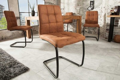 Dizajnová konzolová stolička Moderna, svetlohnedá