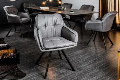 Dizajnová stolička Joe, sivá