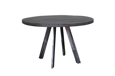 Okrúhly jedálenský stôl Thunder, 120 cm, sivé mango