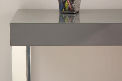 Písací stôl Laptop / sivá 