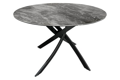 Okrúhly jedálenský keramický stôl Halia 120 cm taupe