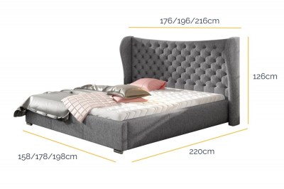 rozmer-dizajnova-postel-virginia-160-x-200