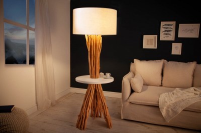 Stojanová lampa Kash 153 cm náplavové drevo