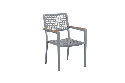 Záhradná jedálenská stolička HIGOLD Champion sivá