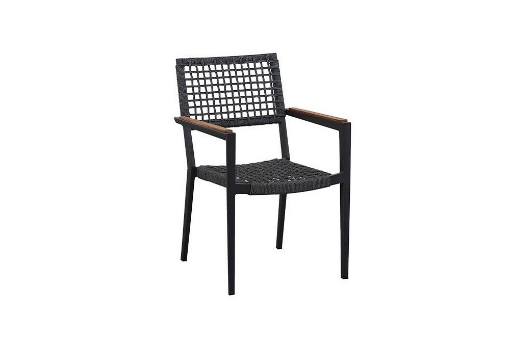 E-shop Higold Záhradná jedálenská stolička HIGOLD Champion čierna